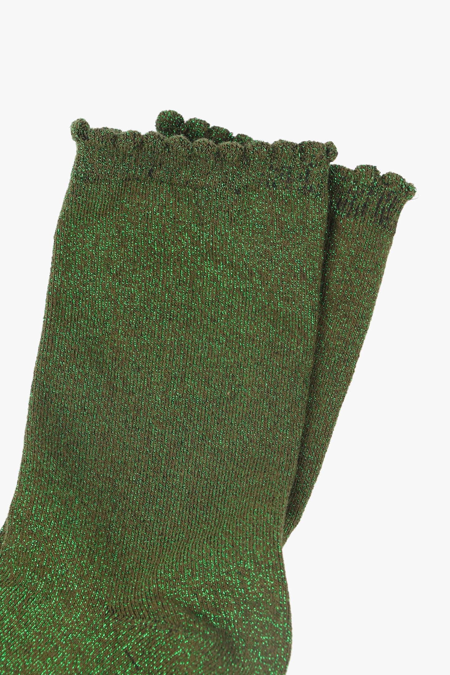 Glitter Socks - Khaki