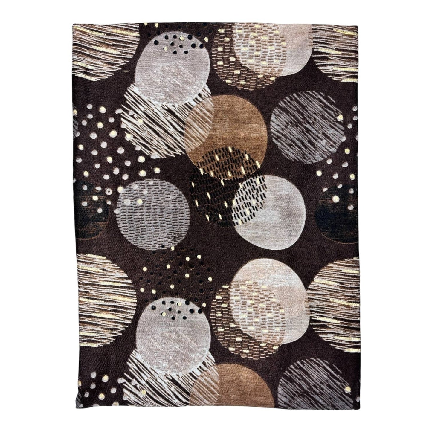 Brown large spots scarf