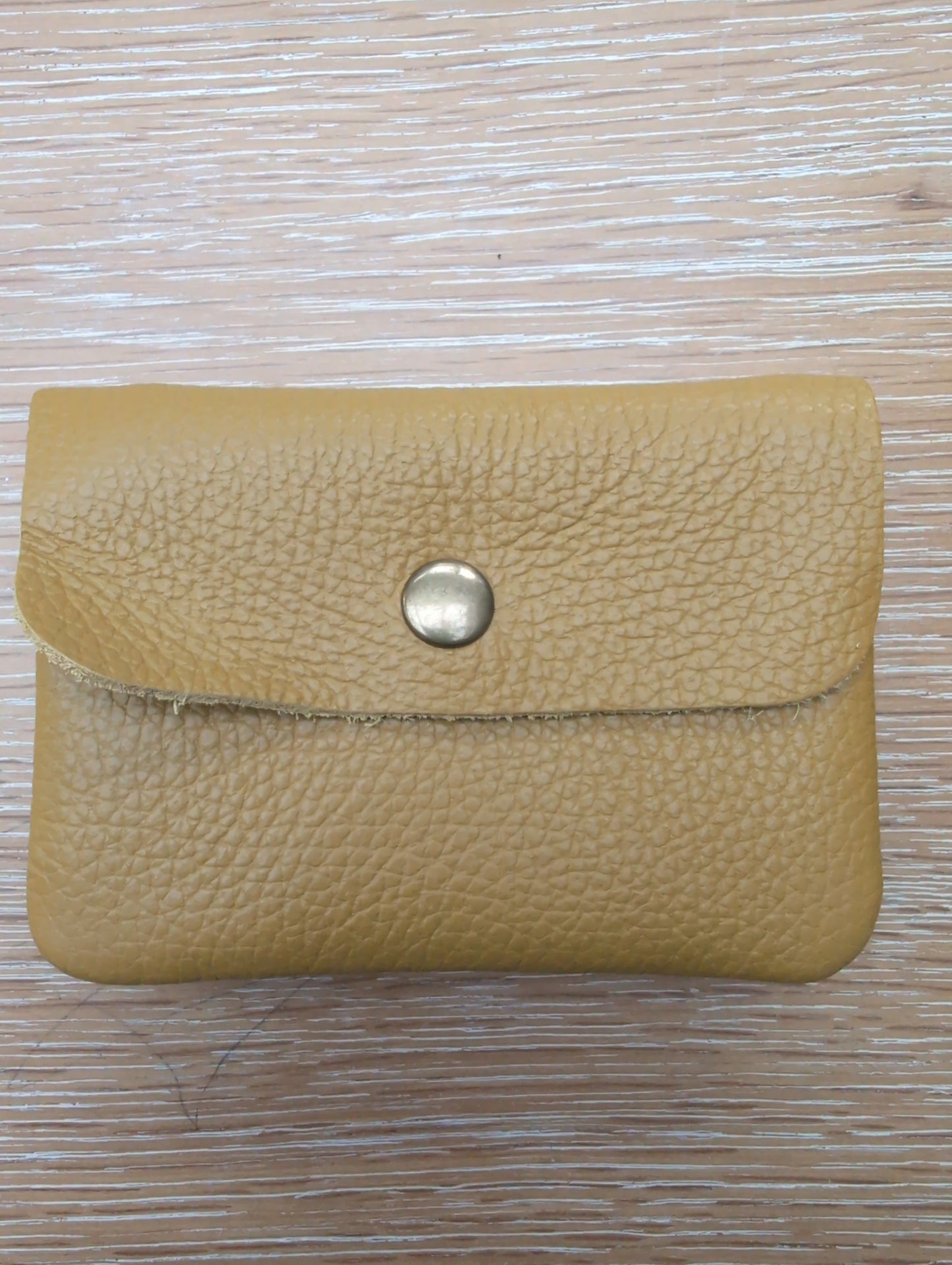 Leather purse - Mustard