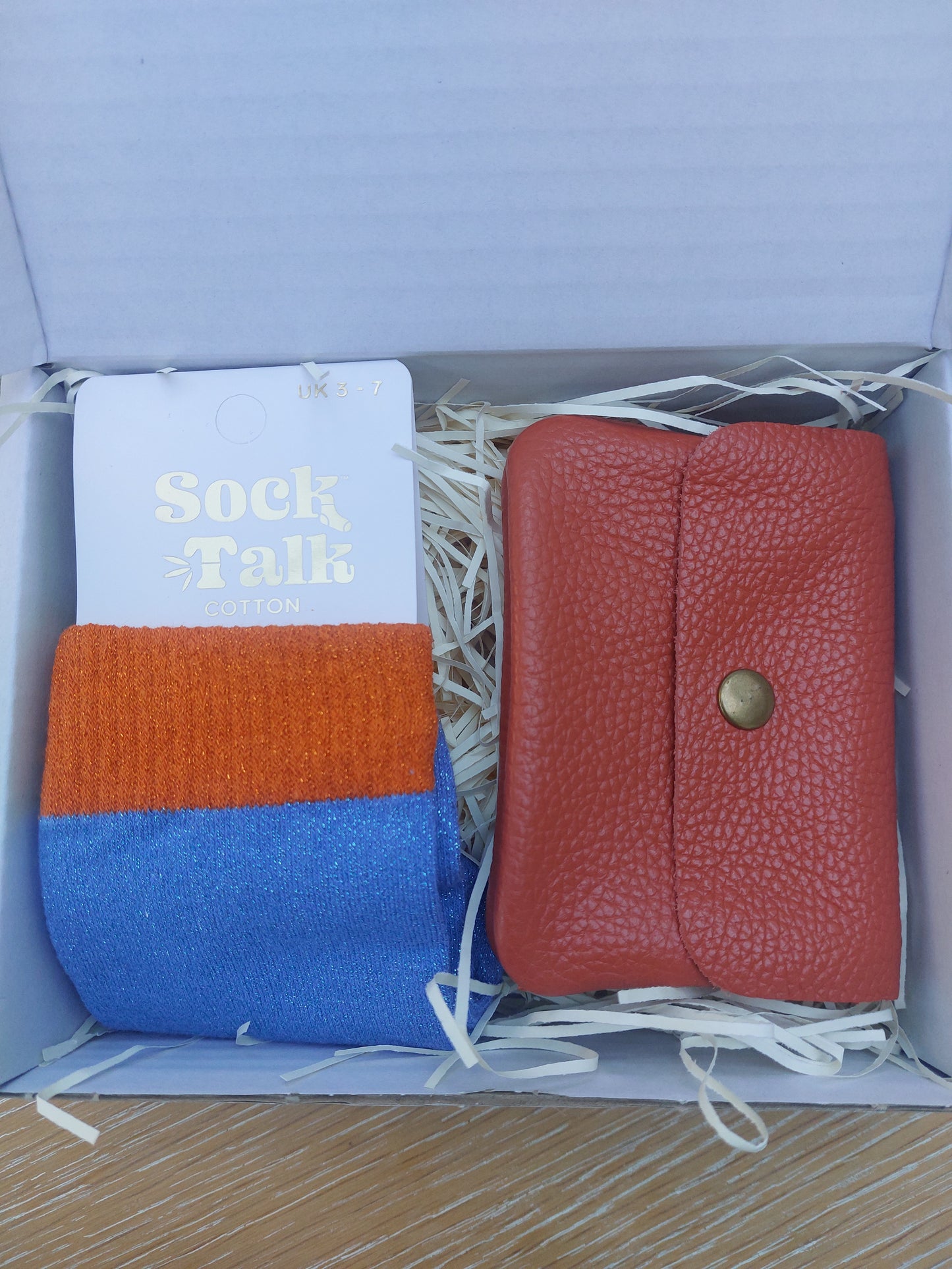 Gift Box - Sock & Purse - Orange