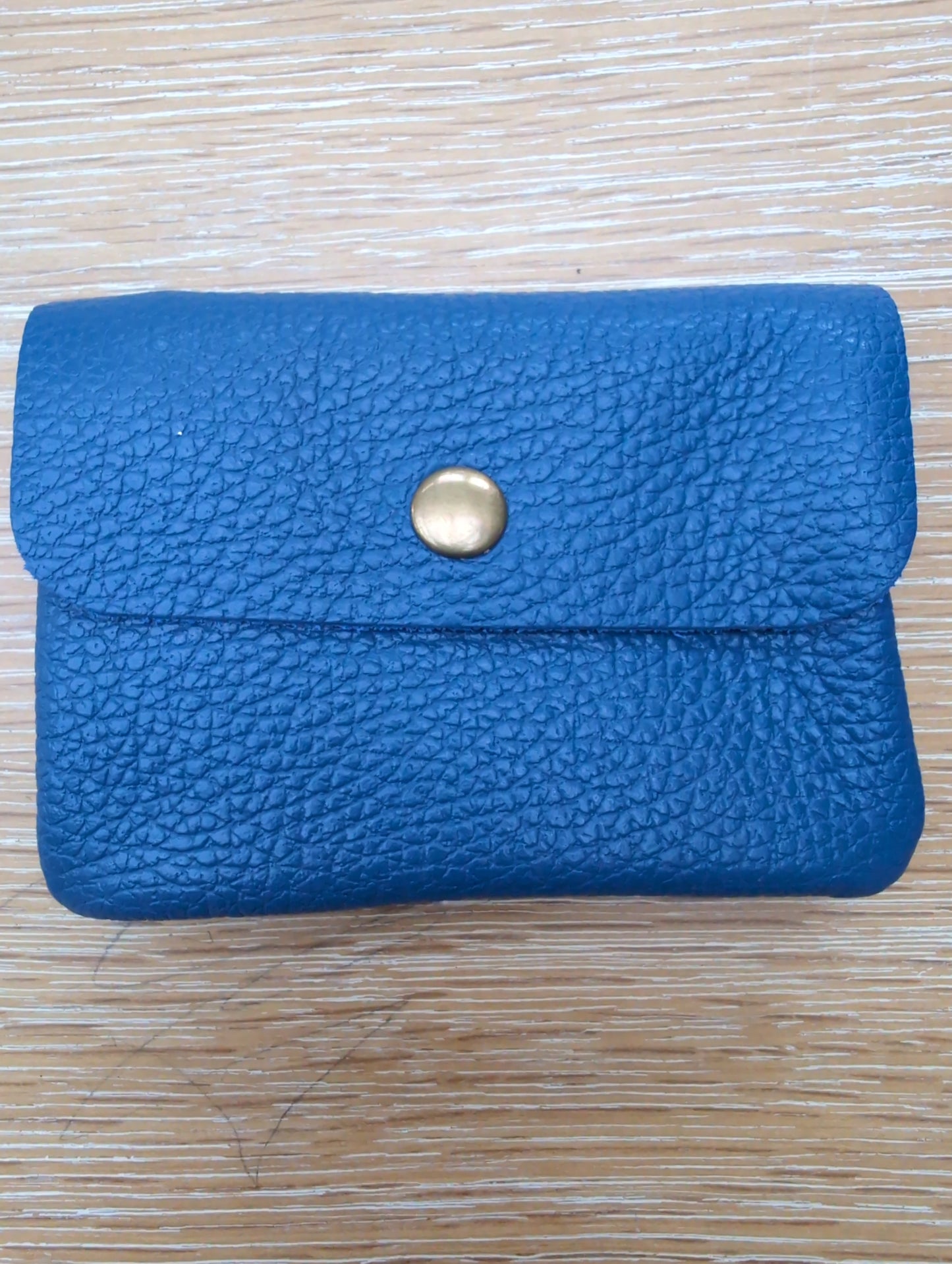 Leather purse - Bright Blue