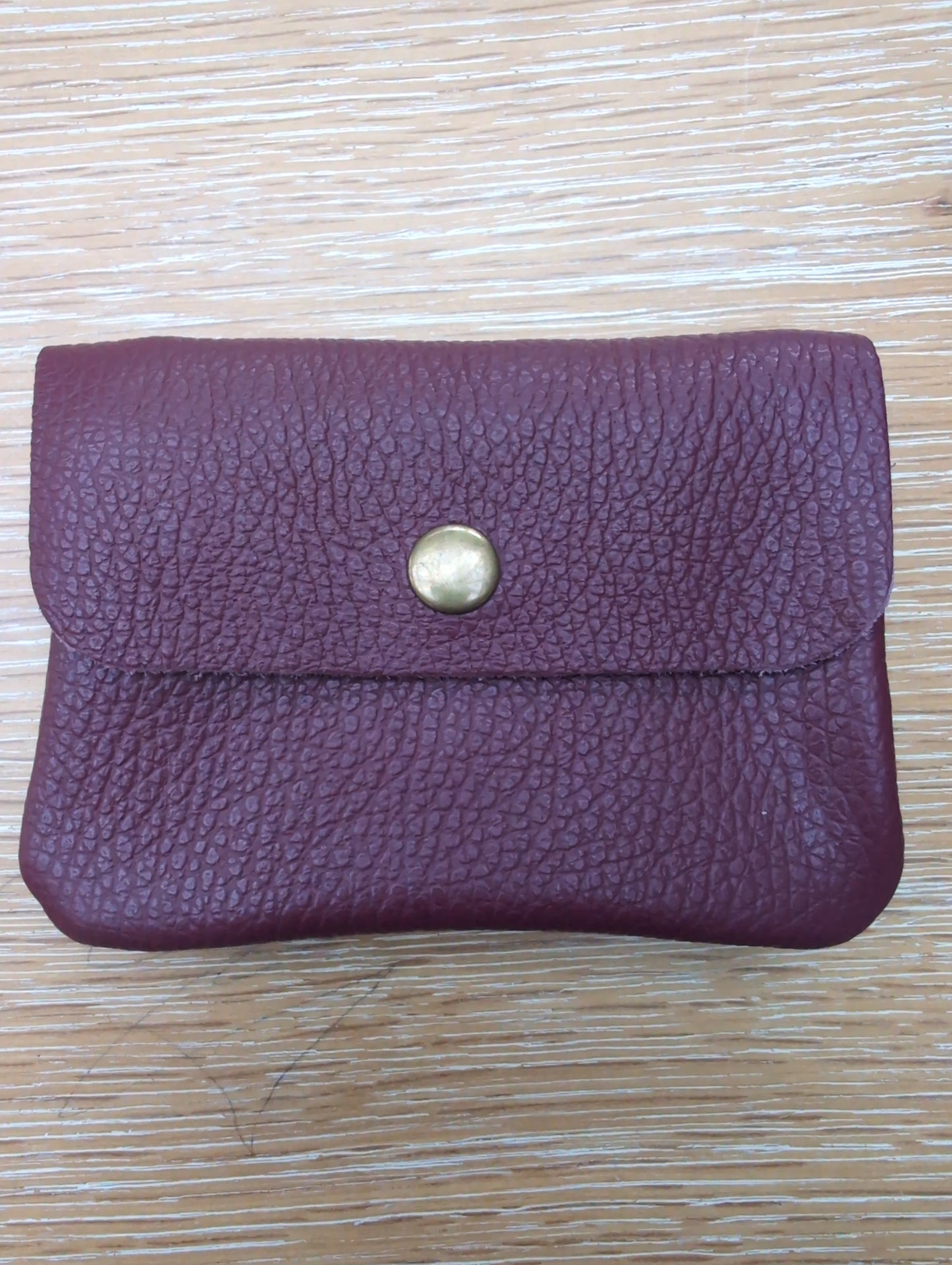 Leather purse - Burgundy