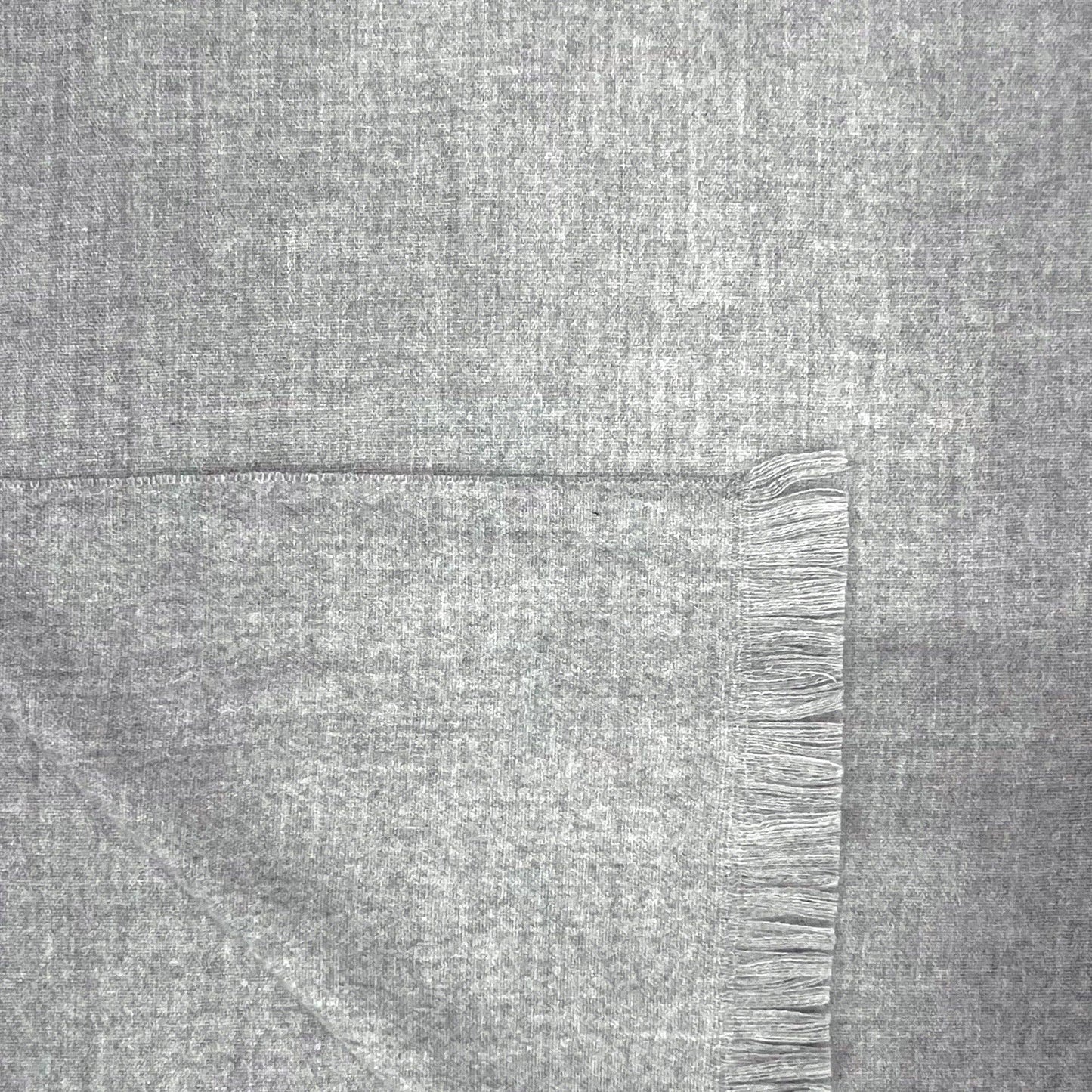 Blue plain wool mix scarf