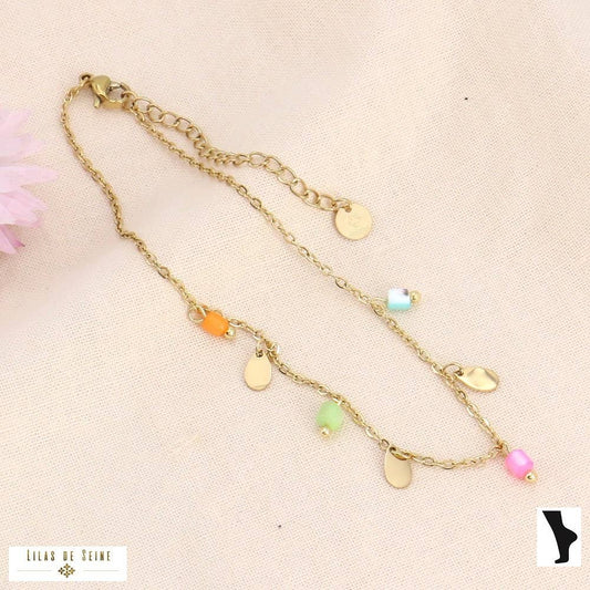 Ankle chain stainless steel multi 0223169