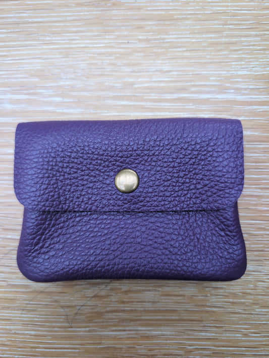 Leather purse  - Purple