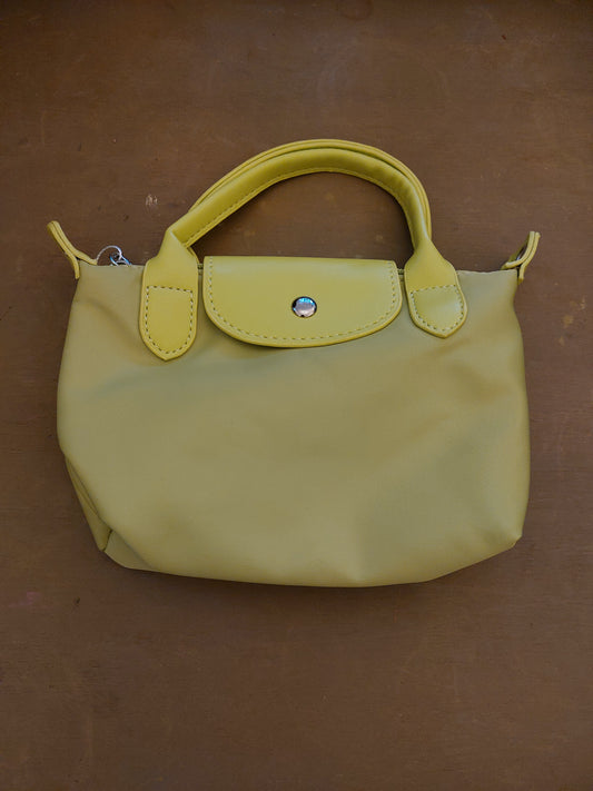 Nylon mini crossbody bag - Lime