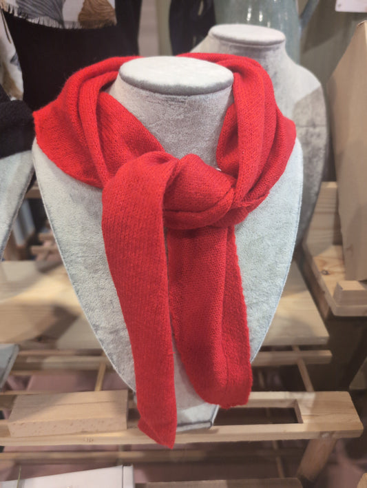 Red triangle scarf