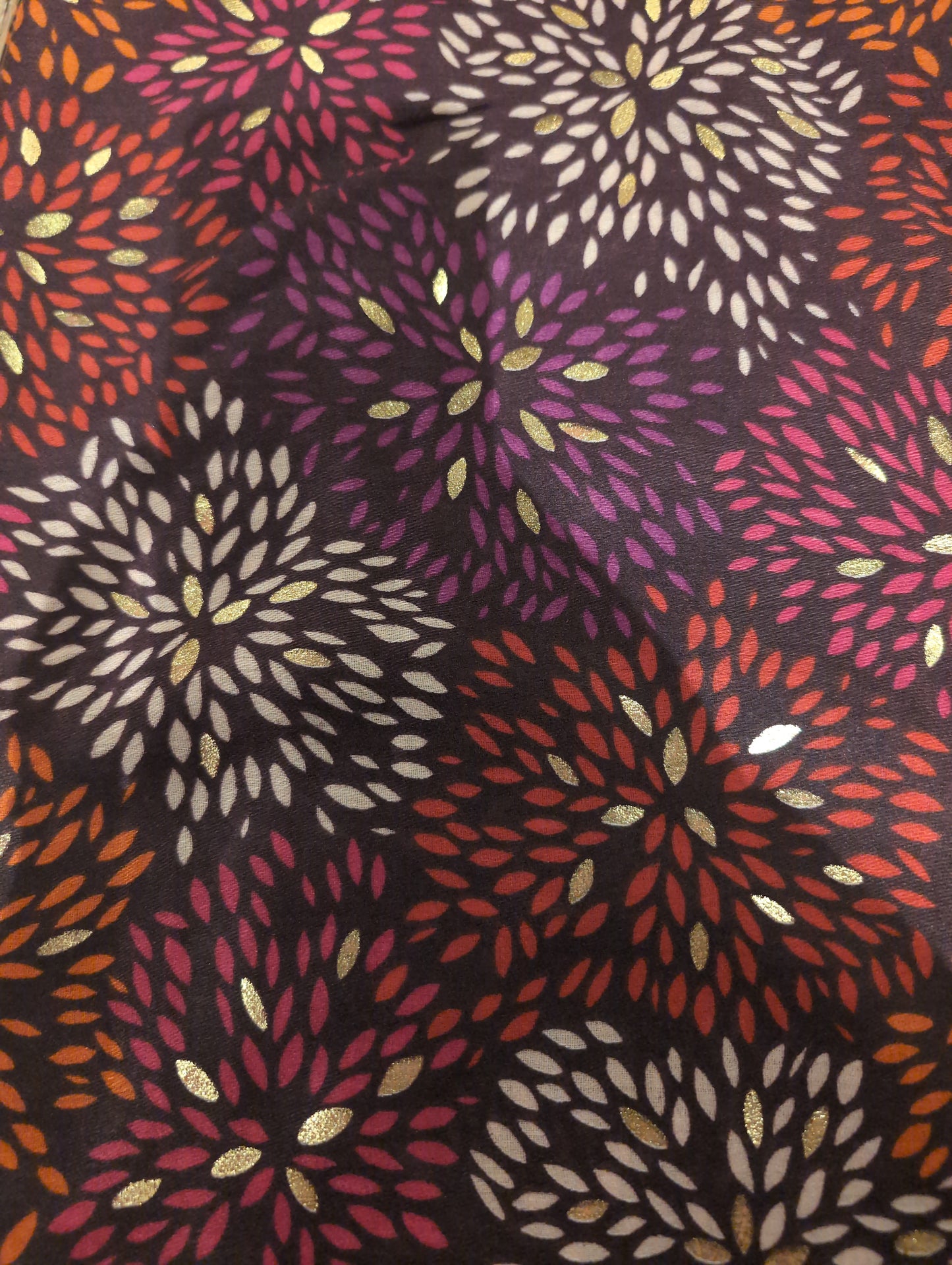 Fuchsia fireworks scarf