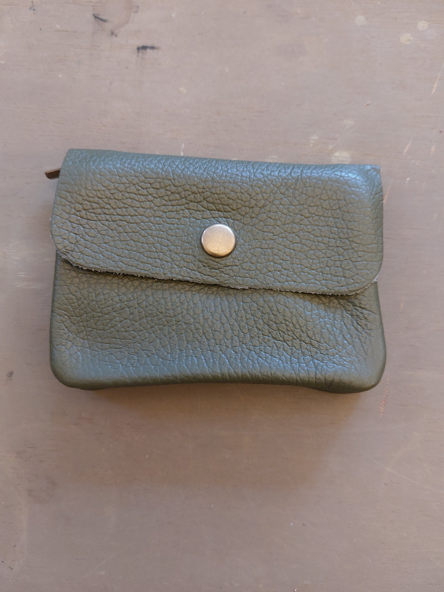 Leather purse  - Olive Green