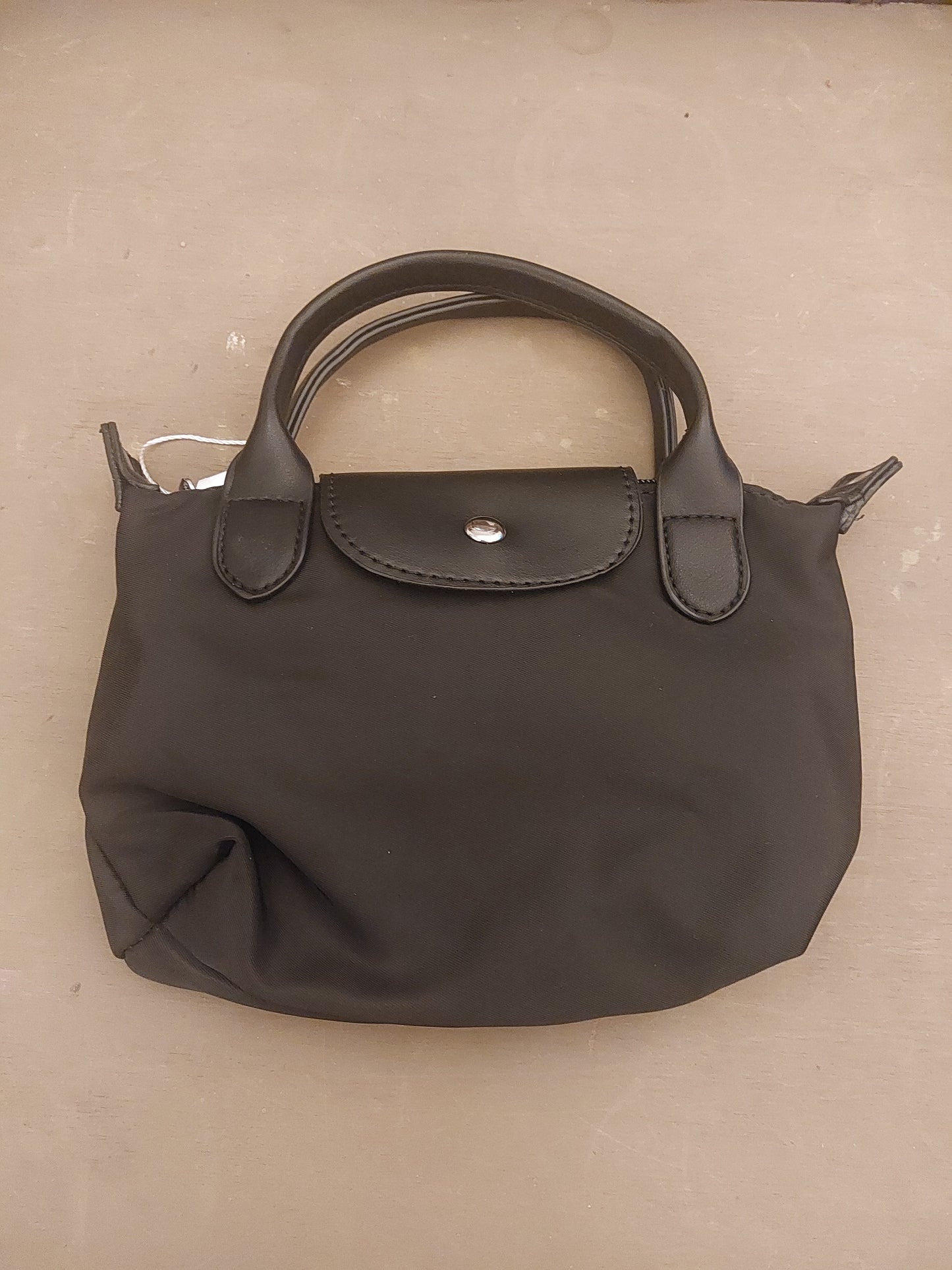 Nylon mini crossbody bag - Black