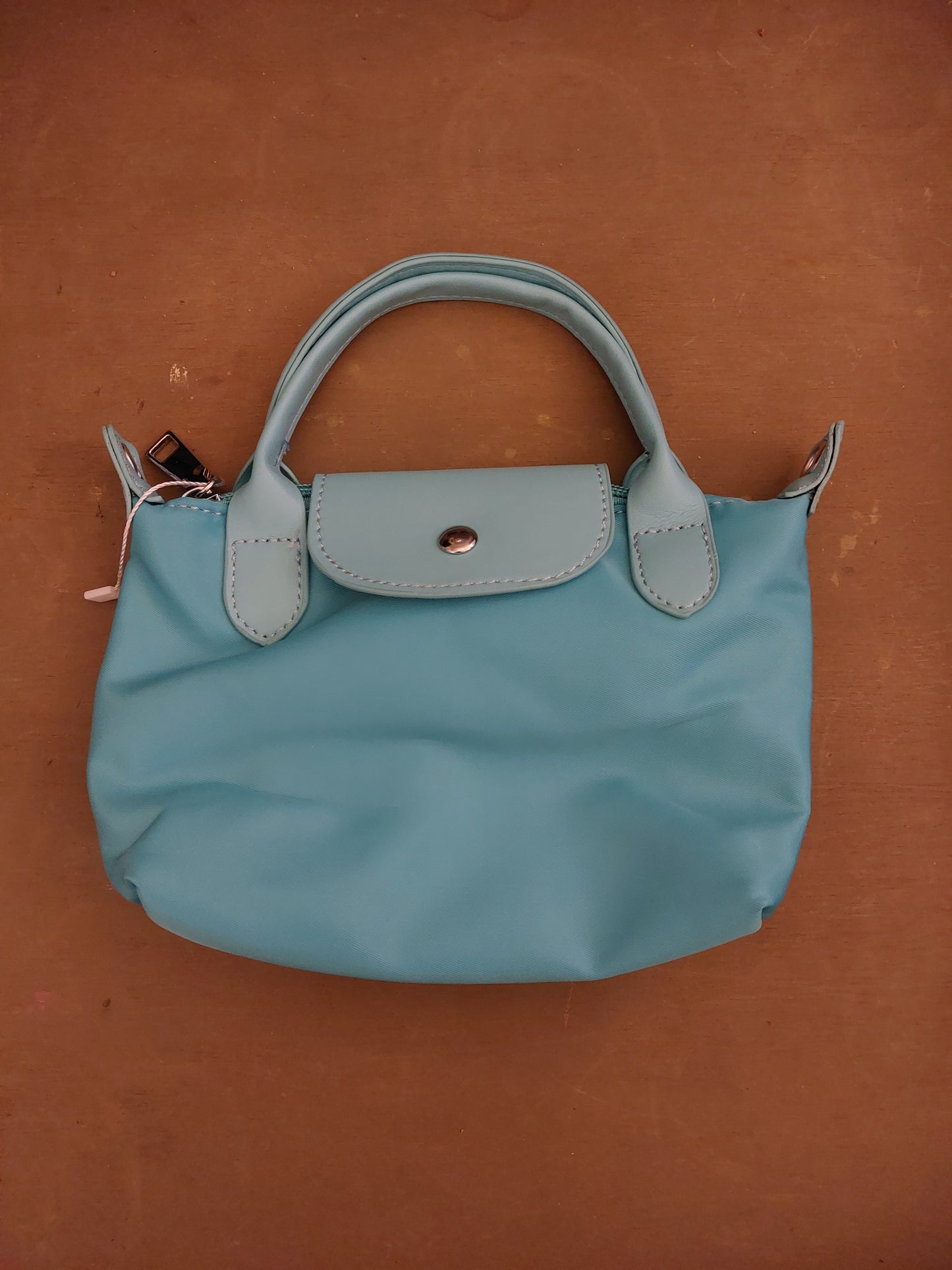 Nylon mini crossbody bag - Light Blue