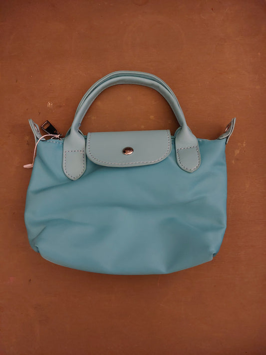 Nylon mini crossbody bag - Light Blue