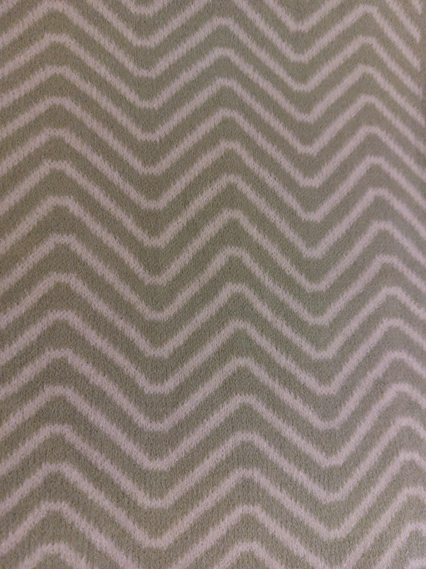 Green chevron pull through scarf