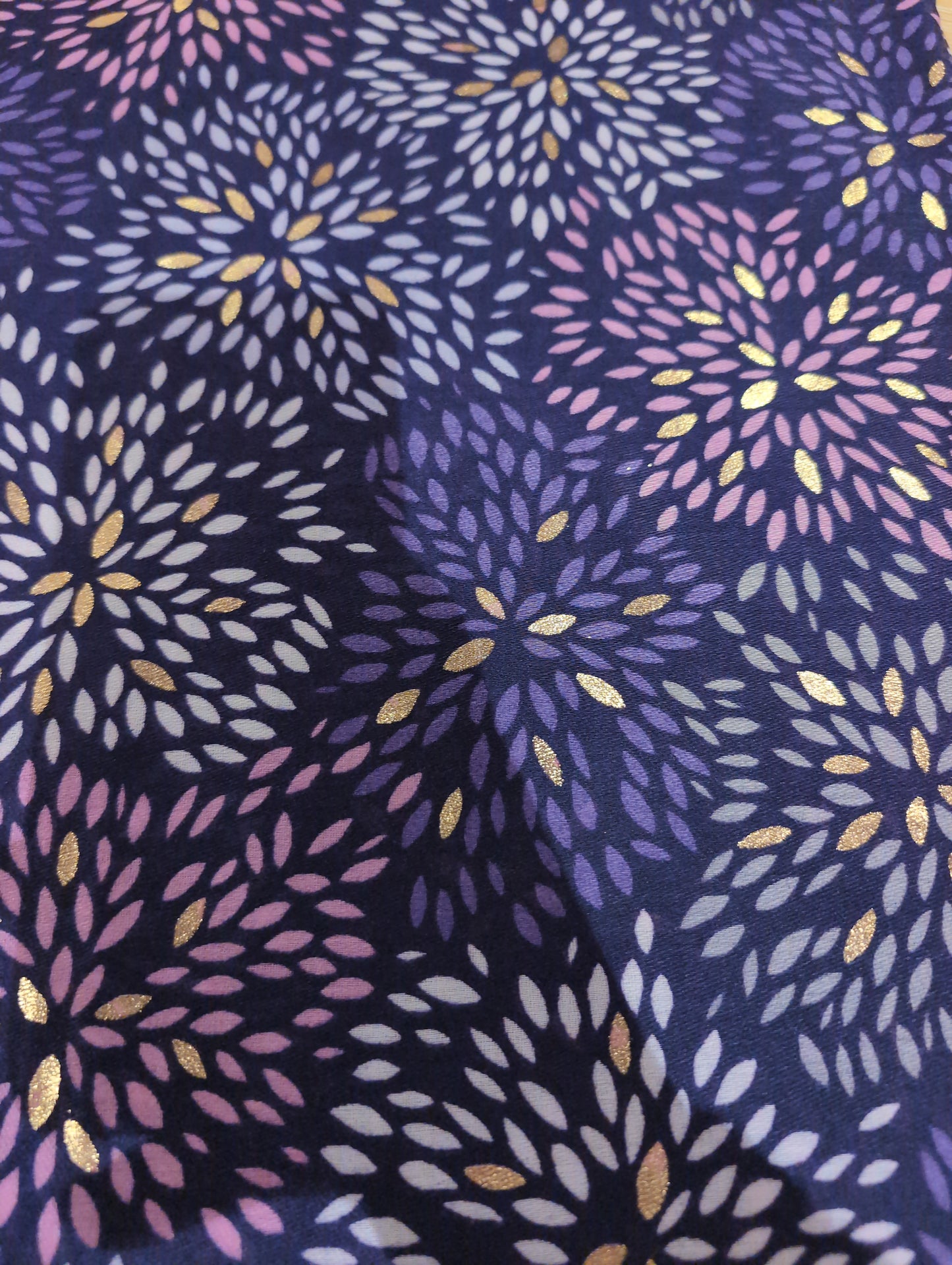 Purple fireworks scarf